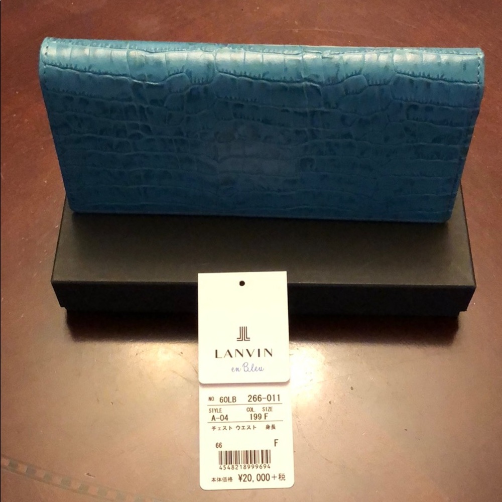 Lanvin- Alligator Skin Wallet, NEW